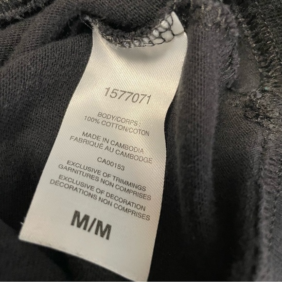 Champion Essential Black Long Sleeve Tee 100% Cotton Men’s Medium - Picture 10 of 10